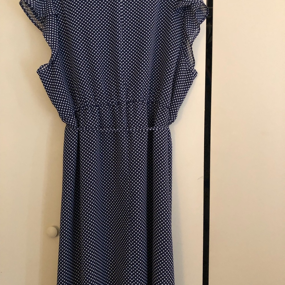 Ulla Popken, Navy Dotted Dress - Picture 5 of 7